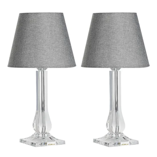 Modern Bedside Table Lamps with Acrylic Base