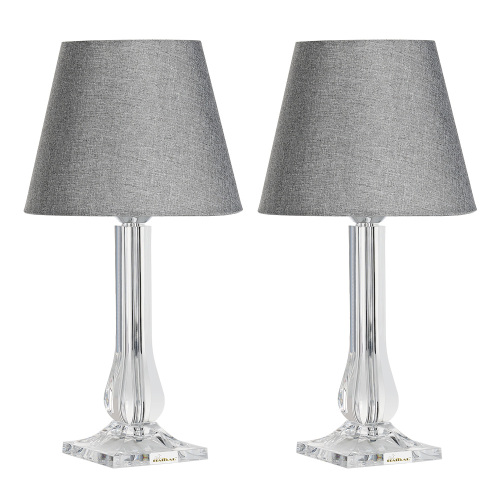 Lampes de table de chevet moderne avec base en acrylique