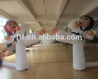 customized inflatable taekwondo model/Advertising inflatable taekwondo boy