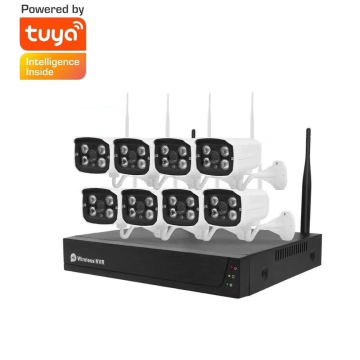 Kit NVR TUYA Smart WiFi - Sistema di telecamere di sicurezza wireless 4CH/8CH per la sorveglianza domestica