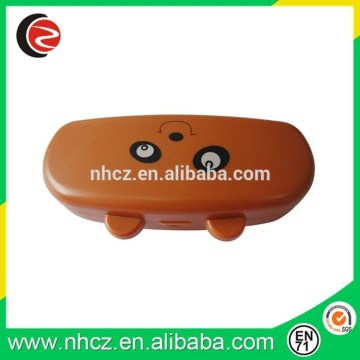 Customized cartoon design plastic glasses case