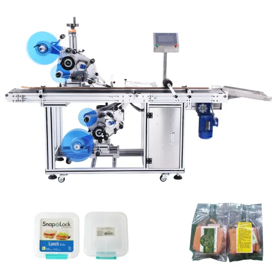 FK814 Double-Sided Labeling Machine for Adhesive Stickers on Laundry Detergent Bottles and Flat Surfaces