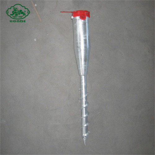 Galvaniserad Q235 Steel Ground Screw Pole Anchor