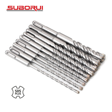 Suborui Tungsten Carbide SDS Plus Electric Hammer Hammer Bits pour diverses maçonnerie et roche