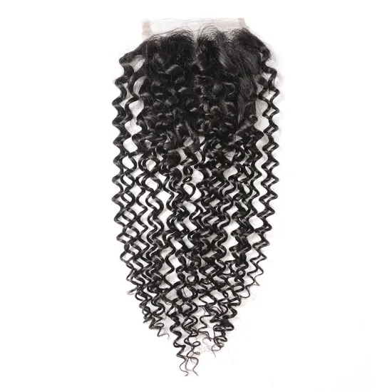 Vietnamese Virgin Kinky Curly Hair 4x4 Lace Closure Pre Plucked with Baby Hairs 4x4 2x6 5x5 13x4 13x6 6x6 7x7 360 Lace Closure