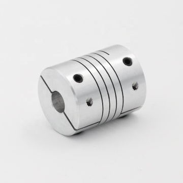 Arbre en aluminium Couplage flexible avec 25 mm de diamètre et 30 mm de longueur - tailles d'alésage de 5 mm à 12 mm