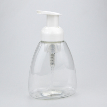 250ml 300ml OEM Labeling recycled plastic pet spray foaming pump bottle preassure for hand wash soap