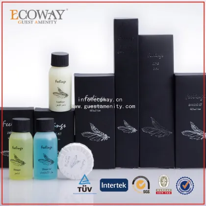black paper box bathroom accessories yangzhou hotel amenities travel kit