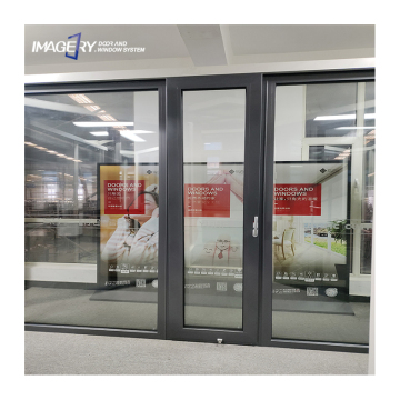 High-Quality Hurricane-Proof Tempered Glass Aluminum Casement Tilt and Turn Door Design