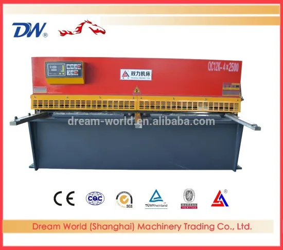 QC12K hydraulic weld shearing machine for 4mm cutting thickness 2500cutting length