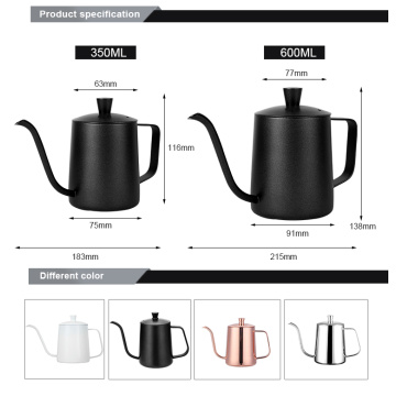 Black Hand Drip Pour Over Coffee Kettle