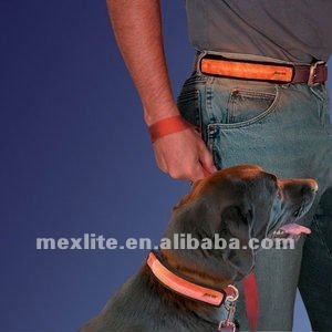 Safety Flashing Velcro Collar Belt Cover