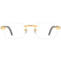 Rimless Mahogany Optical Glasses