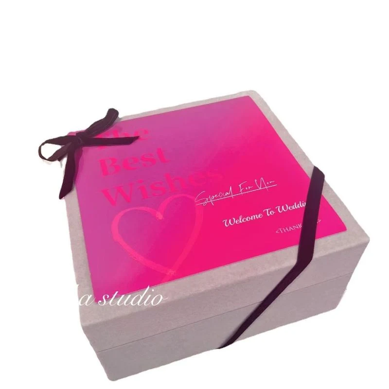 Caja de empaquetado de papel de color impreso personalizado Caja de regalo de papel cosmético de perfume redondo duradero Caja de regalo de cartón al por mayor de lujo personalizado Embalaje de logo impreso personalizado