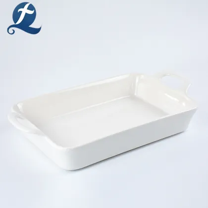 Safe Cream Ceramic Coated Baking Tray For Wholesale