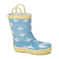 الجملة لامعة القرش المطبوعة الأطفال Gumboots ليوم تمطر