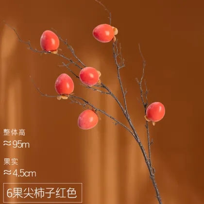 Artificial Persimmon Fruit Branches for Living Room Decoration