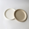 10 inch bagasse round plate disposable plate