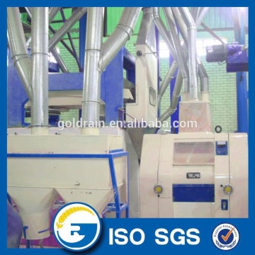 Full automatic 100 ton per day maize flour milling machine