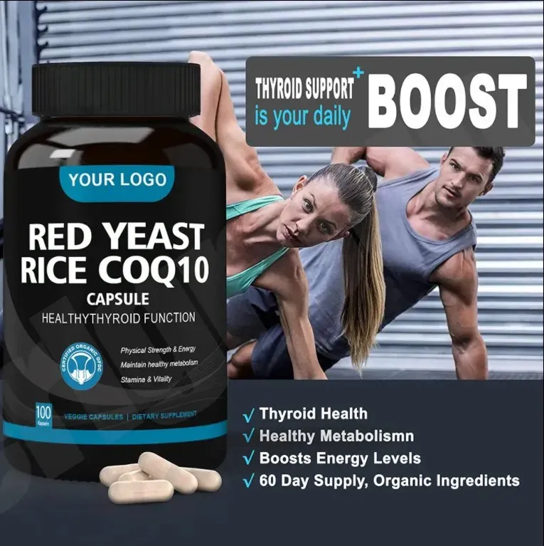 Coenzyme Q10 500mg with Red Yeast Rice Extract Capsules