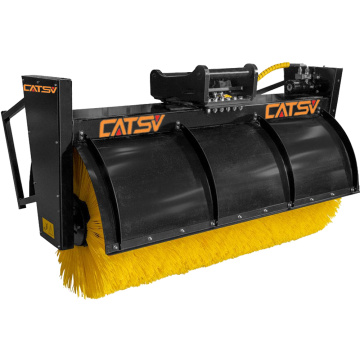 Εύκολη λειτουργία Skid Steer Loader Angle Sweeper