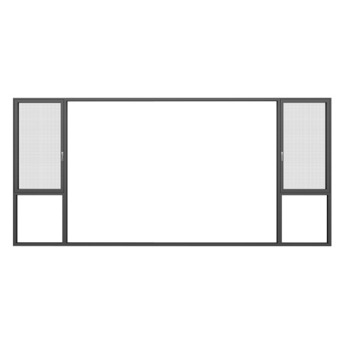 Sistema de janela de batente de alumínio à prova d'água