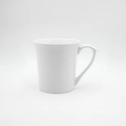 Cheap 12oz White Plain White Coffee Mug