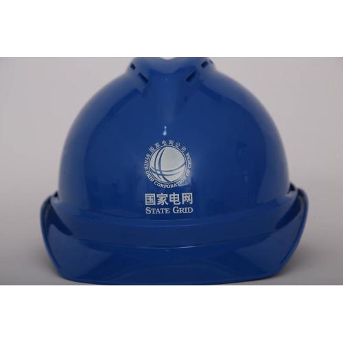 Cap Perlindungan Buruh Kejuruteraan Biru