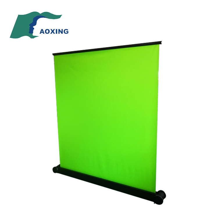 Scherma verde mobile pieghevole portatile in alluminio di lusso 150 x 180 cm per sfondo o gioco o streaming live