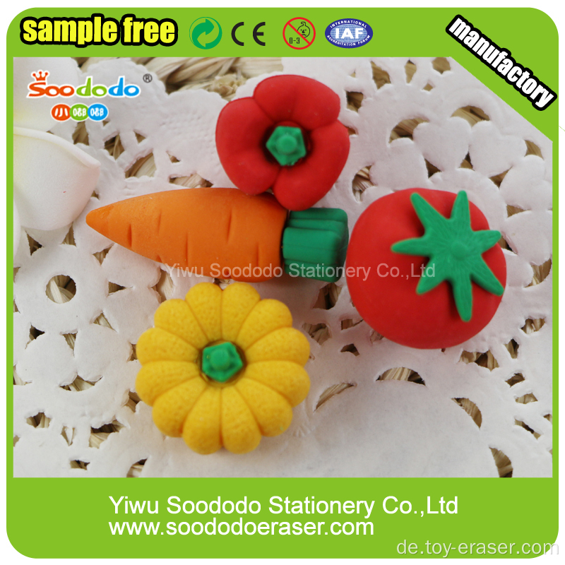 3D Strawberry Cup Cake Shaped Eraser