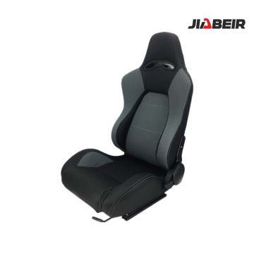 Asiento de carreras de venta caliente de PVC gris negro