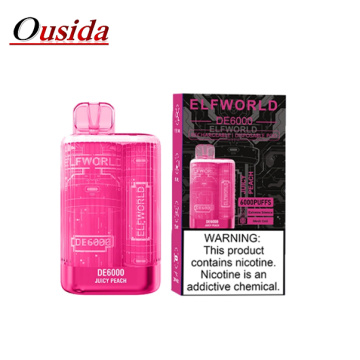 ElfWorld 6000 Puffs Strawberry Ice Cream Disposable Vape