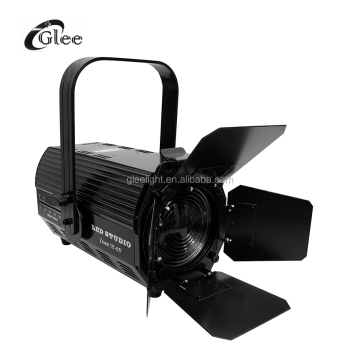 200W COB LED Fresnel Spotlight with DMX Control for Stage, Theater, and Studio Lighting