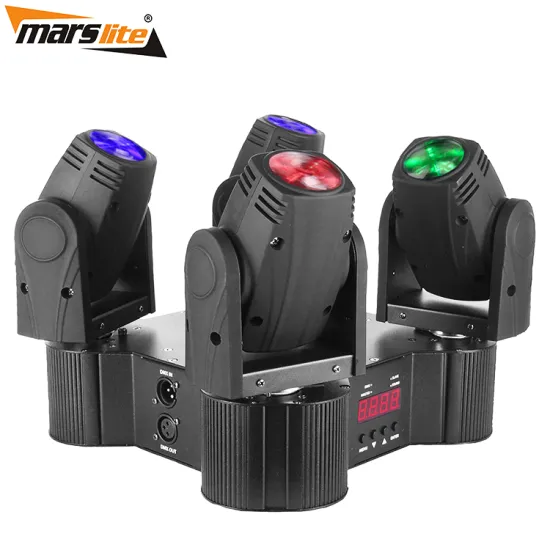 USA Warehouse 4-Head LED Moving Head Light - 4x10W RGBW 4in1 Stage Lighting