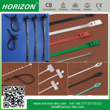 cable tie machine, sample free Special type cable tie high quality Self-locking,releasable plastic cable tie wholesale