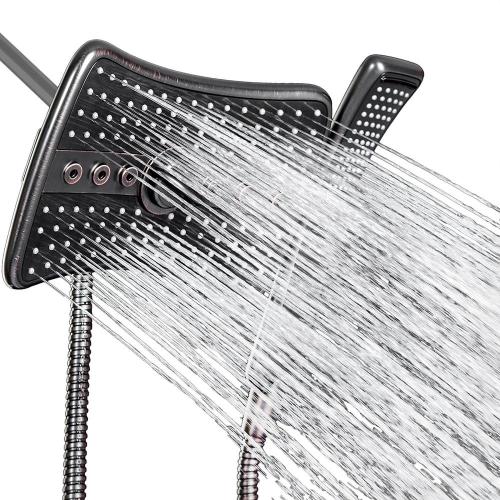 Pickaxe Gold Handheld Shower Head With Hose