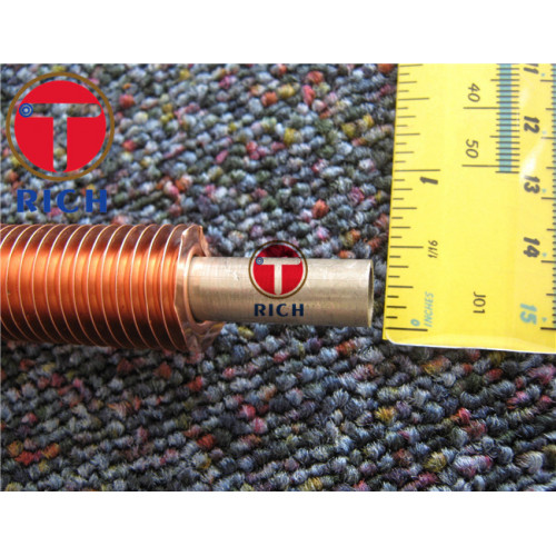 Extruded Embedded Type Heat Exchanger Copper Fin Tube