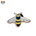 Custom bee brass lapel pin badge