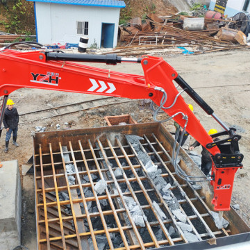 YZH stationary hydraulic rock breaker
