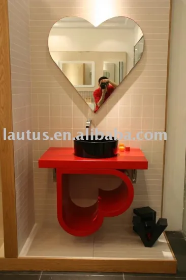 Lautus new designed stone basin on bathroom cabinet