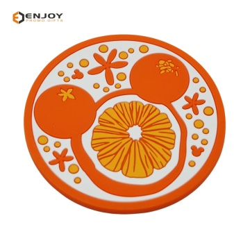 PVC Silicone Water Coasters with Custom Logo Printing for Advertising Promotion