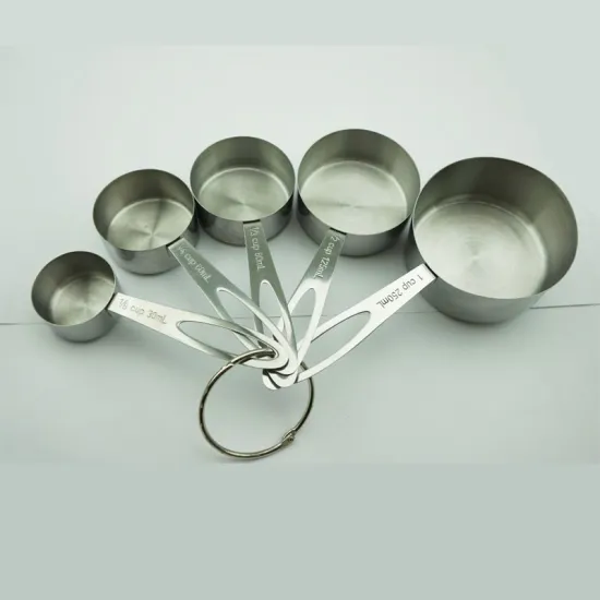 stainless steel 5pcs kitchen measuring spoons