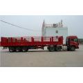 3-axle trailer lattice cargo truck loading animals