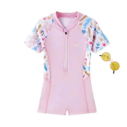 Girls' One-Piece Swimsuit: New Children's Hot Spring Bathing Suit