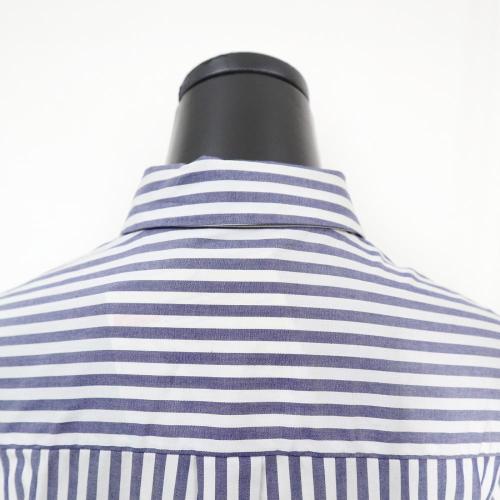 China Poplin blue and white stripe dress Factory