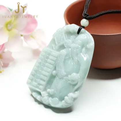 Wholesale Myanmar Jade Pendants: Precious Stones, Gemstones, and God of Wealth Green Jade Pendants