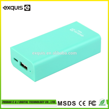 Simple style gift candy color 5000mah power bank wholesale