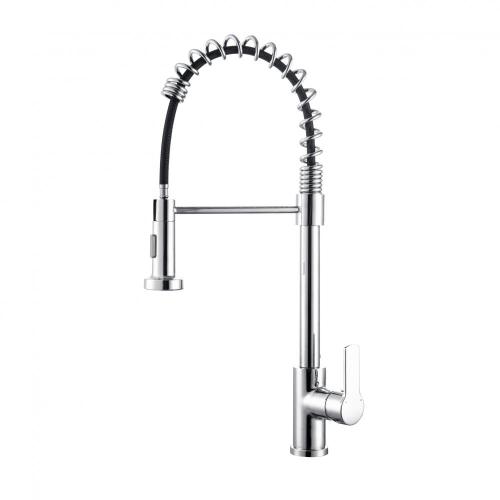 spring pull down brass kitchen Mixer faucet