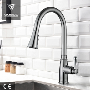 High Arc Swivel Pull Out Kitchen Faucet Taps