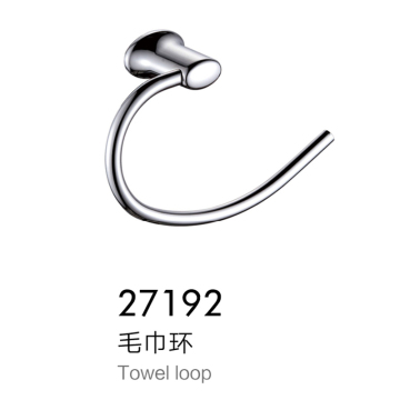 Chrome Wall Mounted Stainless Steel Towel Rack Loop